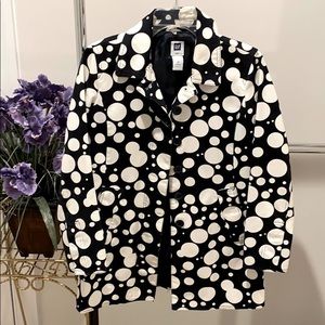 Gap polka dot trench jacket yayoi kusama